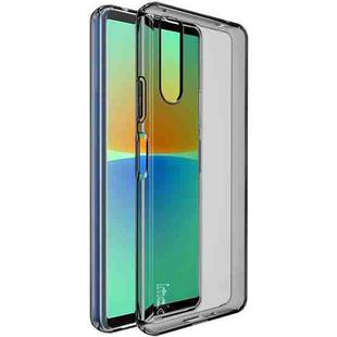 For Sony Xperia 10 IV IMAK UX-5 Series Transparent Shockproof TPU Protective Phone Case(Transparent Black)