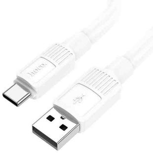 hoco X84 3A USB to USB-C / Type-C Solid Charging Data Cable，Length：1m(White)