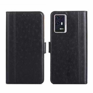For ZTE Axon 30 Pro 5G Ostrich Texture Flip Leather Phone Case(Black)