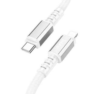 hoco X85 20W USB-C / Type-C to 8 Pin Strength PD Charging Data Cable，Length：1m(White)
