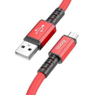 hoco X85 2.4A USB to Micro USB Strength Charging Data Cable，Length：1m(Red)