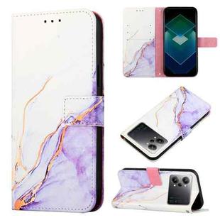 For OPPO K10 Pro 5G PT003 Marble Pattern Flip Leather Phone Case(LS006)