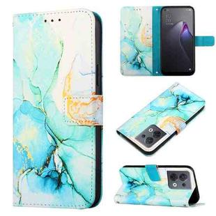 For OPPO Reno8 PT003 Marble Pattern Flip Leather Phone Case(LS003)