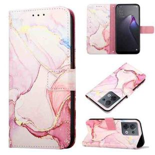For OPPO Reno8 PT003 Marble Pattern Flip Leather Phone Case(LS005)