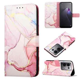 For OPPO Reno8 Pro+ PT003 Marble Pattern Flip Leather Phone Case(LS005)