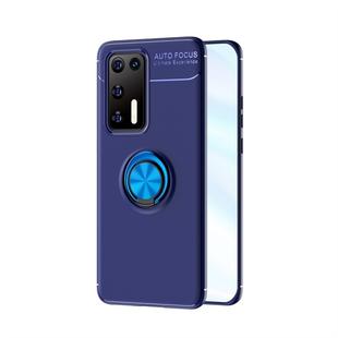 For Huawei P40 Lenuo Shockproof TPU Protective Case with Invisible Holder(Blue)