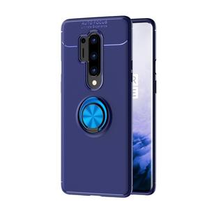 For OnePlus 8 Pro Lenuo Shockproof TPU Protective Case with Invisible Holder(Blue)