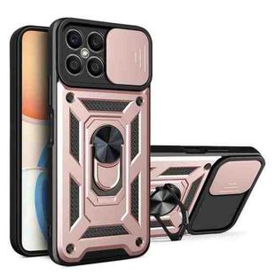 For Honor X8 Sliding Camera Design TPU + PC Phone Case(Rose Gold)