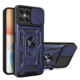 For Honor X8 Sliding Camera Design TPU + PC Phone Case(Blue)