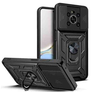 For Honor X9 5G/X9 4G Sliding Camera Design TPU + PC Phone Case(Black)