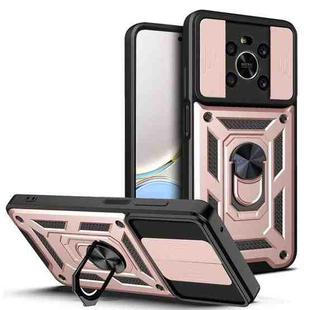 For Honor X9 5G/X9 4G Sliding Camera Design TPU + PC Phone Case(Rose Gold)