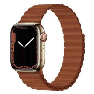 Silicone Magnet Watch Band For Apple Watch Series 8&7 41mm / SE 2&6&SE&5&4 40mm / 3&2&1 38mm(Brown)