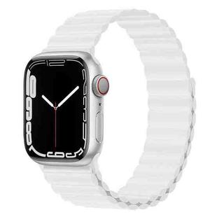 Silicone Magnet Watch Band For Apple Watch Series 8&7 41mm / SE 2&6&SE&5&4 40mm / 3&2&1 38mm(White)