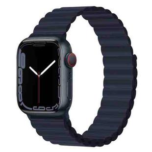 Silicone Magnet Watch Band For Apple Watch Series 8&7 41mm / SE 2&6&SE&5&4 40mm / 3&2&1 38mm(Indigo Blue)