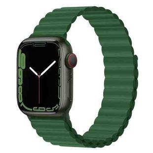 Silicone Magnet Watch Band For Apple Watch Series 8&7 41mm / SE 2&6&SE&5&4 40mm / 3&2&1 38mm(Grass Green)