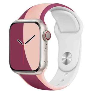 Painted Silicone Watch Band For Apple Watch Series 7 41mm / 6&SE&5&4 40mm / 3&2&1 38mm(Pink)