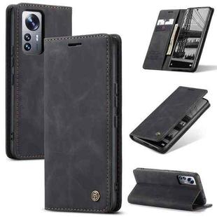 For Xiaomi 12 Lite CaseMe 013 Multifunctional Horizontal Flip Leather Phone Case(Black)