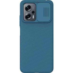 For Xiaomi Redmi Note 11T Pro/11T Pro+ 5G/Poco X4 GT 5G NILLKIN Black Mirror Series Camshield PC Phone Case(Blue)