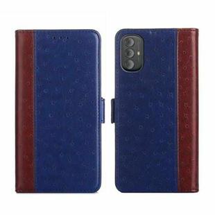For Motorola Moto G Power 2022 Ostrich Texture Flip Leather Phone Case(Blue)