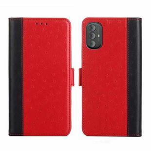 For Motorola Moto G Power 2022 Ostrich Texture Flip Leather Phone Case(Red)