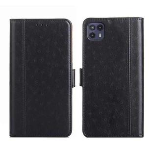 For Motorola Moto G50 5G Ostrich Texture Flip Leather Phone Case(Black)