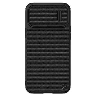 For iPhone 13 Pro Max NILLKIN 3D Textured Nylon Fiber TPU + PC Phone Case (Black)