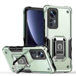 For Xiaomi 12 Pro/12S Pro Ring Holder Non-slip Armor Phone Case(Green)