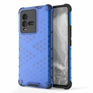 For vivo iQOO 10 5G Shockproof Honeycomb PC + TPU Protective Phone Case(Blue)