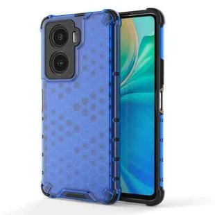 For vivo Y77 5G Shockproof Honeycomb PC + TPU Protective Phone Case(Blue)