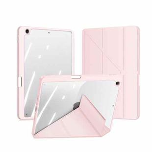 For iPad 10.2 2019/2020/2021 DUX DUCIS Magi Series Shockproof Tablet Case(Pink)