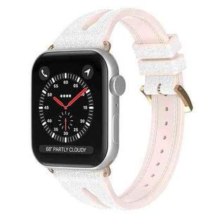 Slim Glitter Watch Band For Apple Watch Ultra 49mm / Series 8&7 45mm / SE 2&6&SE&5&4 44mm / 3&2&1 42mm(Silver)