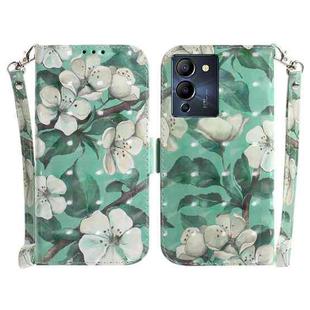 For Infinix Note 12 G96/X670 3D Colored Horizontal Flip Leather Phone Case(Watercolor Flower)