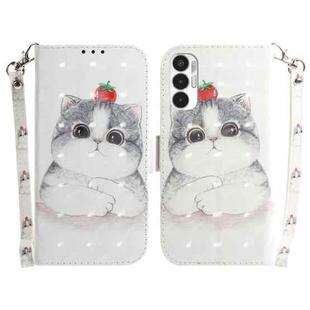 For Tecno Pova 3 LE7 3D Colored Horizontal Flip Leather Phone Case(Cute Cat)