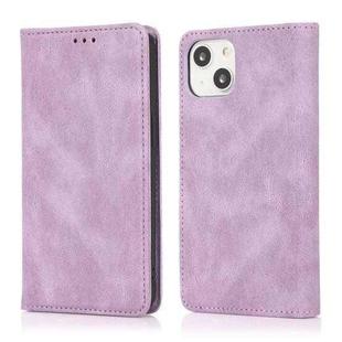 For iPhone 14 Pro Strong Magnetic Leather Case(Purple)