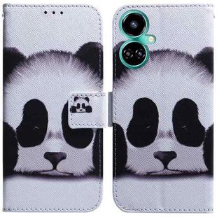 For Tecno Camon 19 Pro 5G Coloured Drawing Leather Phone Case(Panda)