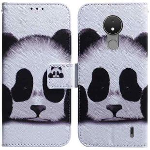 For Nokia C21 Coloured Drawing Leather Phone Case(Panda)