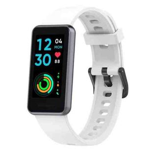 For Realme Band 2 Silicone Watch Band(White)