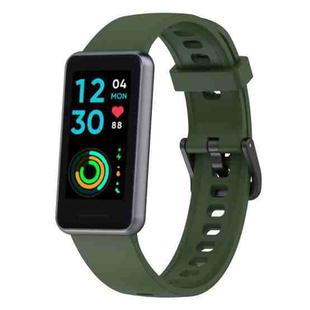 For Realme Band 2 Silicone Watch Band(Army Green)