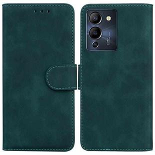 For Infinix Note 12 G96/X670 Skin Feel Pure Color Flip Leather Phone Case(Green)