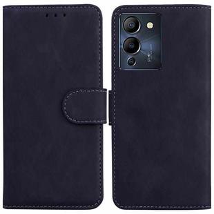 For Infinix Note 12 G96/X670 Skin Feel Pure Color Flip Leather Phone Case(Black)