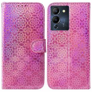 For Infinix Note 12 G96/X670 Colorful Magnetic Buckle Leather Phone Case(Pink)