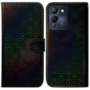 For Infinix Note 12 G96/X670 Colorful Magnetic Buckle Leather Phone Case(Black)