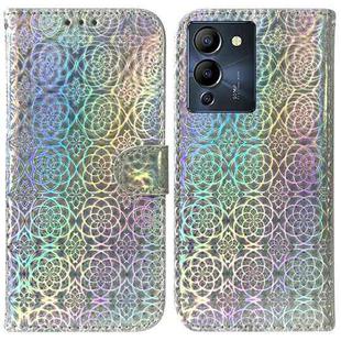 For Infinix Note 12 G96/X670 Colorful Magnetic Buckle Leather Phone Case(Silver)