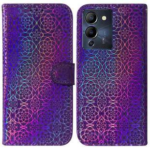 For Infinix Note 12 G96/X670 Colorful Magnetic Buckle Leather Phone Case(Purple)