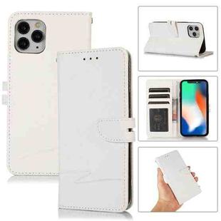 For iPhone 11 Pro Cross Texture Horizontal Flip Leather Phone Case (White)