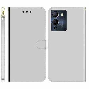 For Infinix Note 12 G96/X670 Imitated Mirror Surface Horizontal Flip Leather Phone Case(Silver)