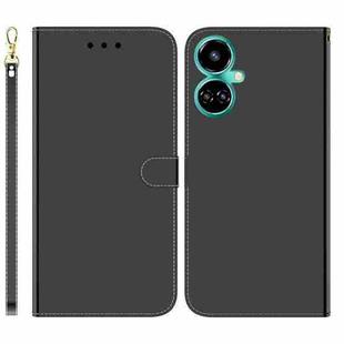 For Tecno Camon 19 Pro 5G Imitated Mirror Surface Horizontal Flip Leather Phone Case(Black)