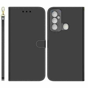 For Tecno Spark 6 GO Imitated Mirror Surface Horizontal Flip Leather Phone Case(Black)