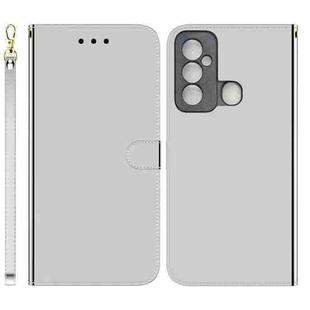For Tecno Spark 6 GO Imitated Mirror Surface Horizontal Flip Leather Phone Case(Silver)