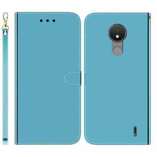 For Nokia C21 Imitated Mirror Surface Horizontal Flip Leather Phone Case(Blue)